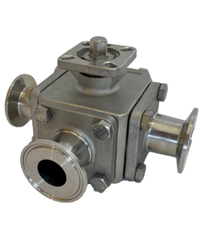 CR-TEC sanitary valve sanitary 3 way ball valves