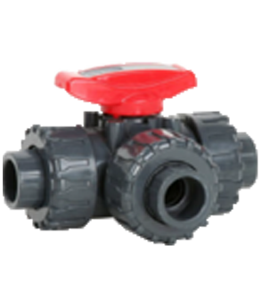 CR-TEC thermoplastic valves crp322f 3 way thermoplastic ball valves