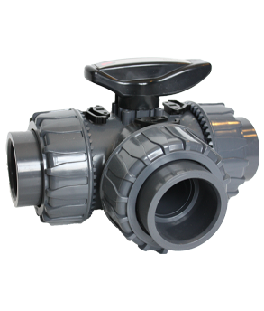 CR-TEC thermoplastic valves crp722f 3 way ball valves